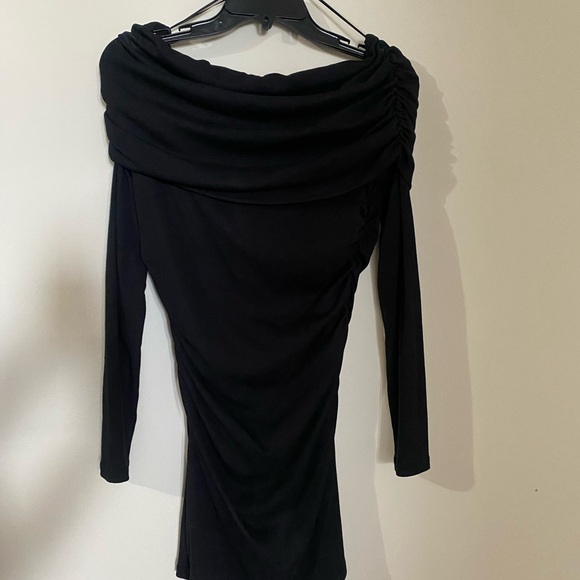 Zara Classic Black Off the Shoulder Dress - Picture 1 of 3